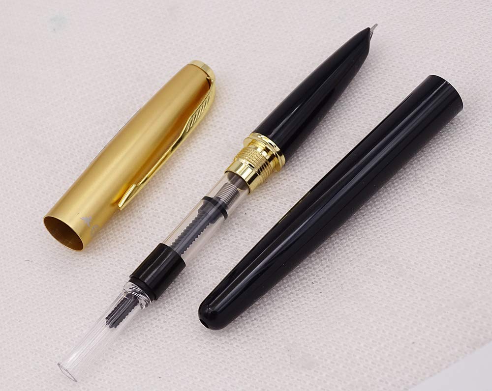 ゴールド メタル製 万年筆 クリップ付き